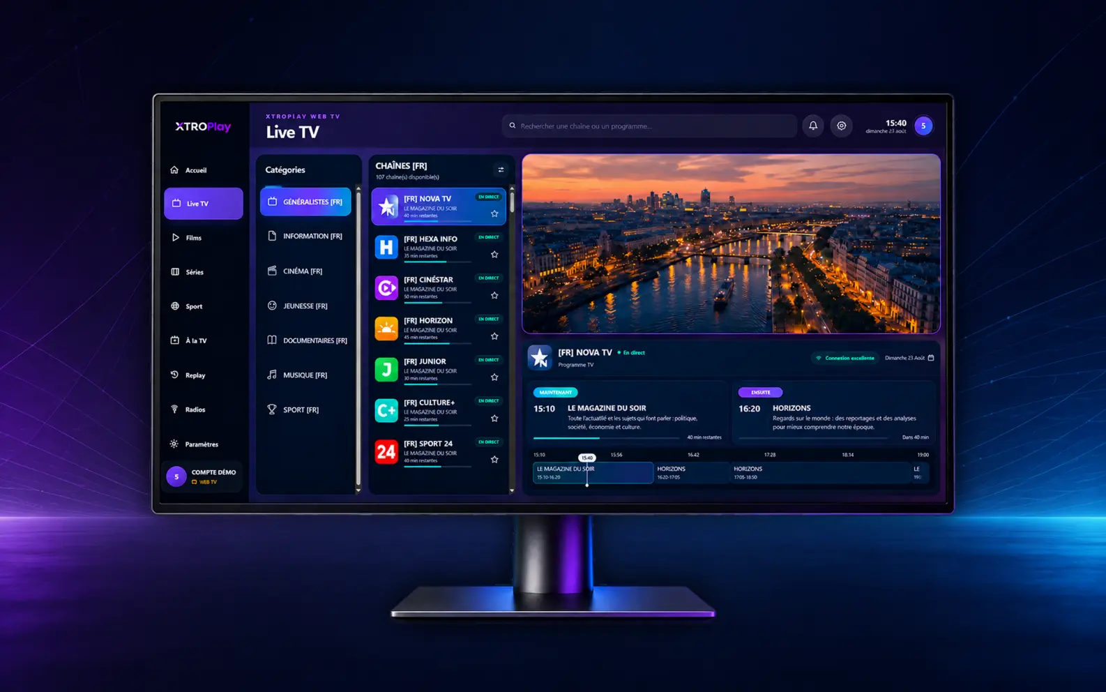 Preview 1 de XTROPlay WebTV Provider
